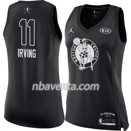 Camiseta Mujer Boston Celtics Kyrie Irving 11 2018 All Star Jordan Brand Negro Swingman